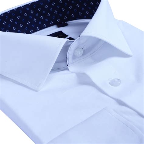 'CD Heart' Shirt White Cotton Poplin 